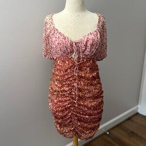 NEW Free People Tessa Mini Bodycon Dress size L